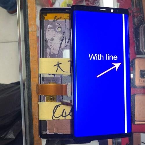 For Samsung note 8 LCD Display Touch N950 N950 LCD For Samsung note 9 lcd band line display mobile phone defective screen