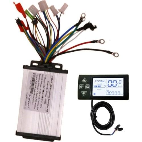 FENGCHANG 36V 48V 450W 500W 23A BLDC Scooter DC Motor E-bike electric Bicycle Brushless Controller S861 LCD Display FOCAN