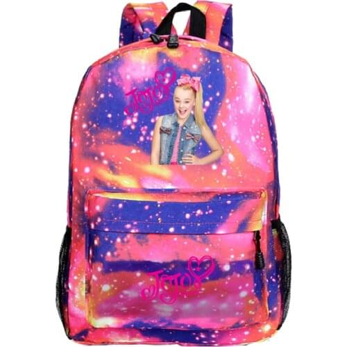 Beautiful Jojo Siwa Backpack Women Girls Rucksack Fashion New Pattern Backpack Travel Bags School Girls Classic Bagpack