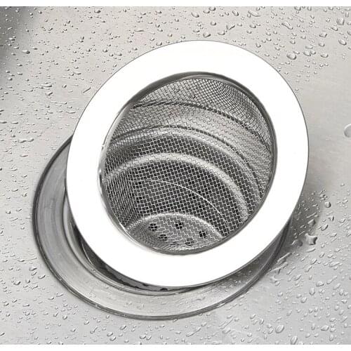 Stainless Steel Bathtub Hair Catcher Stopper Shower Drain Hole Filter Trap Metal Sink Strainer