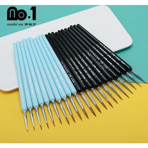 No.1 Canvas,Acrylic,stone,Oil,Watercolor&Gouache Painting Supplies Miniature Paint Brushes-Fine Point Detail Brushes Set
