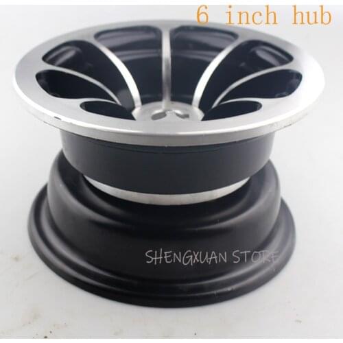NEWEST 6 inch keyway Aluminum alloy wheel rims fits for 4.10/3.50-6 tyres inner tube 6 '' ATV kart car Scooter Snow sweeper hub