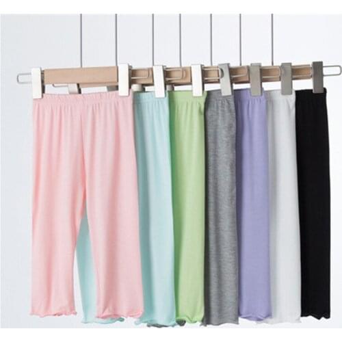 2020 New Summer baby girls Puer Cotton Model multi-color Leggings Quality Cotton Casual clothing set for 2-14 year Baby Girls