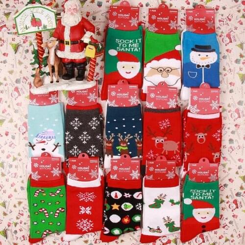New Year Socks Fashion Different Design Thick Warm Socks Christmas Socks Women Men