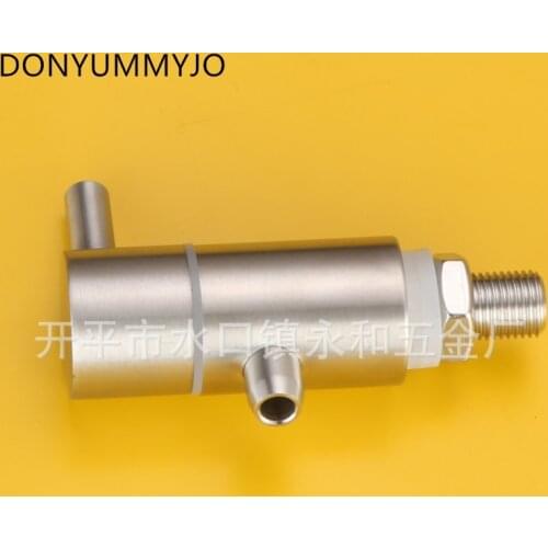 New 304 Stainless Steel Wire Drawing Finished 12mm Thread Beer Barrel Glass Bottle Faucet