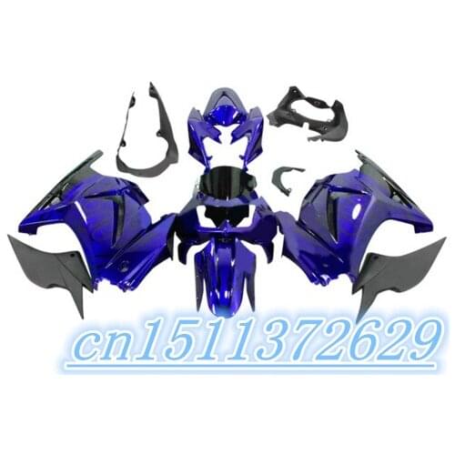 Dor-Body work Blue black Fairing for KAWASAKI Ninja ZX250R 08-12 ZX-250R 2008-2012 ZX 250R EX250 08 09 10 11 12 2008 2012 D