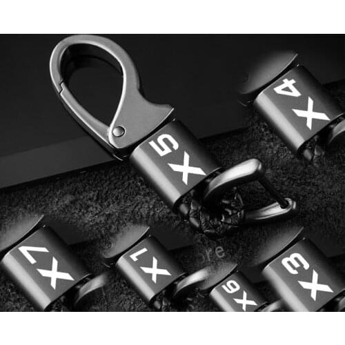 Hanging waist with metal leather cord keychain for BMW X5 E53 E70 F15 G05 X1 F48 X3 F25 X6 E71 X2 F39 X4 F26 X7 G07 Accessories