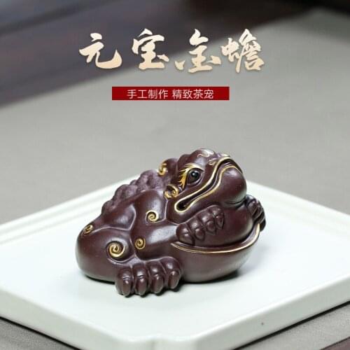 Undressed ore purple sand tea play all hand purple clay spoil the colour silver piece spittor furnishing articles