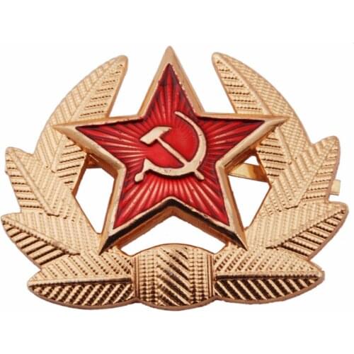 USSR SOVIET RUSSIAN MILITARY M1955 METAL HAT BADGE COCKADE