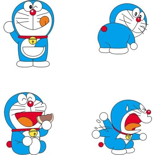 Three Ratels QC435 The most complete doraemon funny wall stickers for kids car hood sticker laptop decal