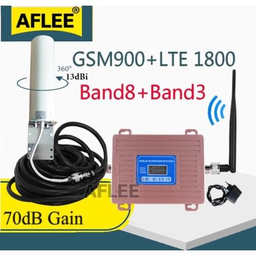 900 1800 2100 GSM Repeater 2G 3G 4G Cellular Signal Amplifier LTE 3G 4G DCS Cellular Amplifier 4G Network Mobile Signal Booster