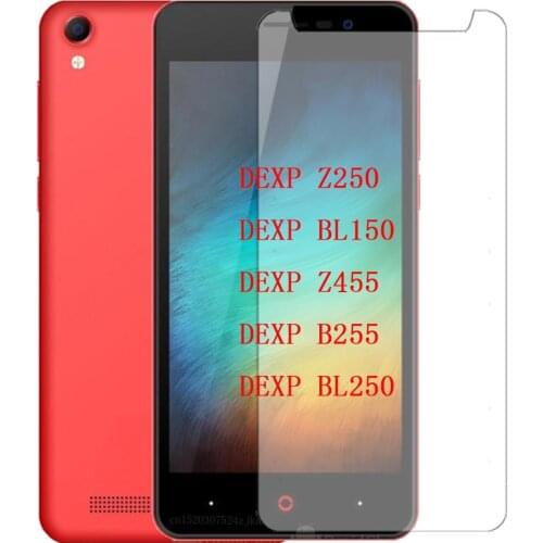 Tempered Glass Protective Film 9H High Quality Explosion-proof LCD Screen Protector For DEXP Z250 BL150 Z455 B255 BL250
