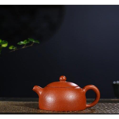 Yixing Purple Sand Pot Famous Mine Zhuni Half Moon Pot Genuine Yixing Handmade Teapot and Teaware Gift