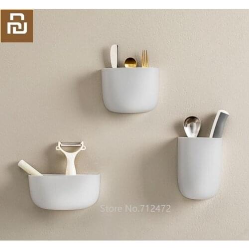Youpin Wall-mounted storage box environmental protection materials Small items Organizer Box for home kitchen bathroom