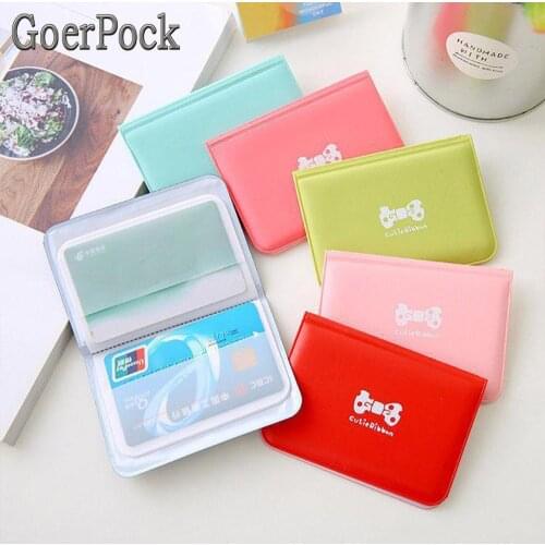 Womens 12 Bits Card Slim PU Leather ID Credit Passport Card Holder Pocket Case Purse Wallet Simple Solid Color Children Gifts