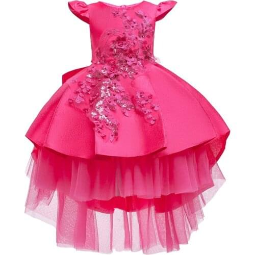 Winter Girls Dress Embroider Lace Princess Dress Kids Dresses For Girls Costume Wedding Ball Gown Birthday Party Dress 3-12 Year