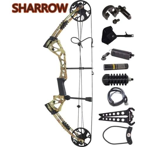 1Set Compound Bow 70-15LBS Arrows Hunting Shooting Target Aluminum Adult Adjustable Kit For Outdoor Archery Complete Accessories