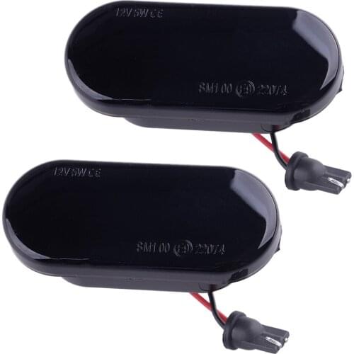 1 Pair Car Dynamic LED Side Marker Fender Turn Signal Light Indicator 12V Fit For SEAT Ibiza 6L Cordoba Leon Toledo 1M