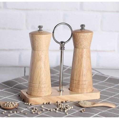 2pcs/set Spice and Pepper Sharkers, Salt Black Pepper Cumin Mills Sets Condiment Organizer Seasoning Jars for Kitchen Cooking