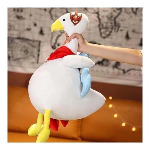 2021 60cm Game Genshin Impact Cute Tartaglia Duck Plush Stuffed Doll Pillow Toys Cartoon Sleep Back Cushion Cosplay Xmas Gifts