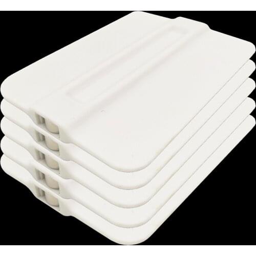 5pcs Carbon Fiber Film Magnetic White Squeegee Vinyl Car Wrap Window Tint Magnet Scraper for Film Sticker Sign Installing 5A63