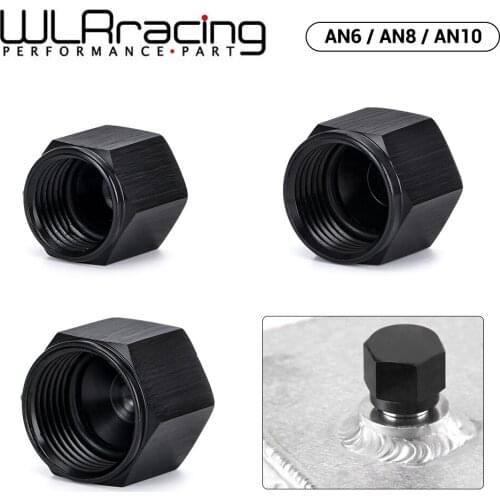 AN6 AN8 AN10 Adapter Female Flare End Cap Plug Tube Nut Hexagon Head Port Blanking Plugs Cap Lock Hose Connector Fitting