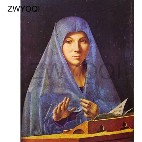 Full Round Diamond mosaic Virgin Mary Full Square Diamond embroidery Virgin Mary DIY3D Diamond painting Cross stitch Virgin Mary