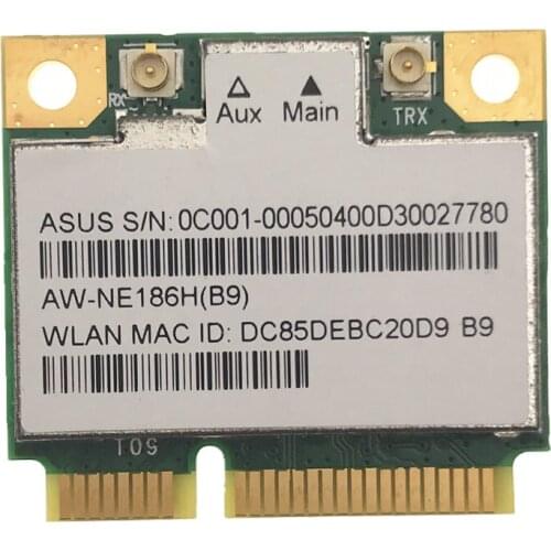 AzureWave AW-NE186H AW-NE195H AR9485 AR5B125 Half Mini Pci-e 150Mbps Wireless Wlan Wifi Card