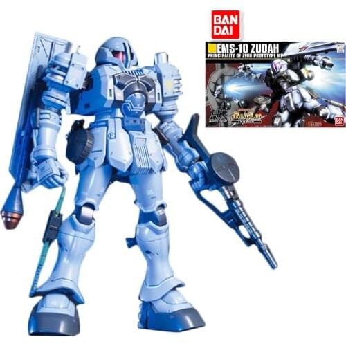 Bandai Gundam Assembly Gunpla HGUC 1/144 EMS-10 Zudah Action PVC Model Figura Anime Figure Toys kid Model Kit