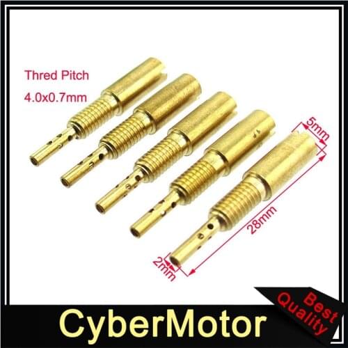 Carburetor Pilot Jets 15 17.5 20 22.5 25 For Mikuni HS40 HSR42/45/48 RS34-RS40 TM33 TM36 TM40 With Accelerator Pump