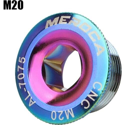 Aluminum Alloy Mountain Bike Color Crank Cover Crank ScrewRoad Bike Crank Arm Fixing Bolt M18/M19/M20 Riding Accessory
