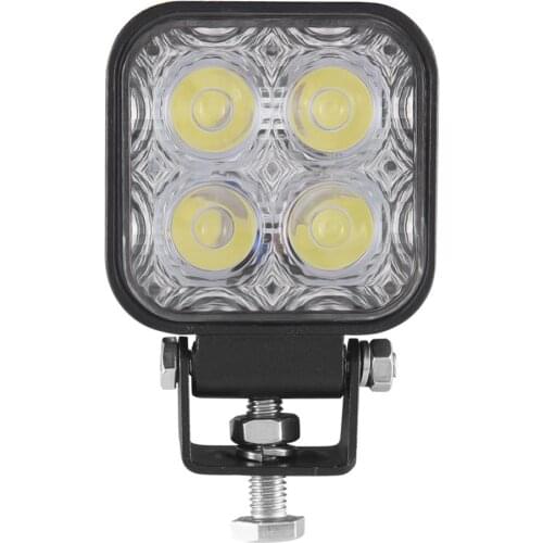 12W Square Fog Lights Car LED Off-road Work Light Bar For 4WD AWD Suv ATV Golf Cart 12v 24v Driving Lamp Motorcycle Boat Light