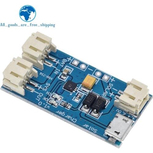 TZT 500Ma Mini Solar Lipo Charger Board CN3065 Lithium Battery Charge Chip DIY Outdoor Charging Board Module For Arduino