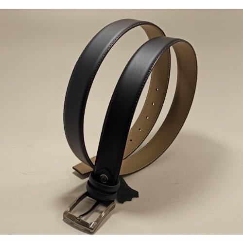 Men Genuine Leather Navy Blue Belt Metal Buckle 2021 New Fashion Waistband Natural Matte And Patent Skin Luxury Business Suits