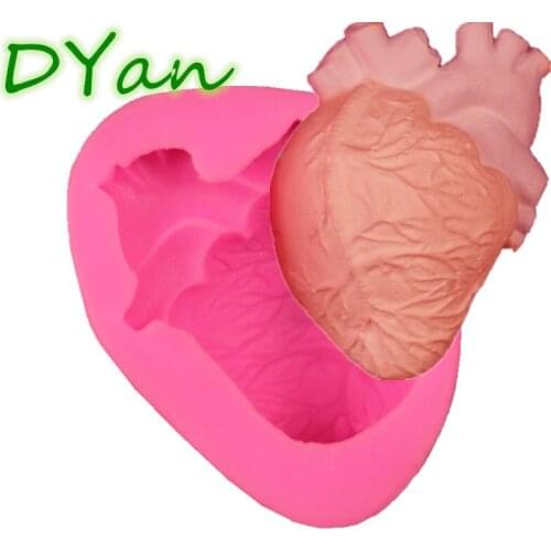 New Heart Fondant Cake Silicone Mould Chocolate Mould Cake Baking Decoration Tool A1686