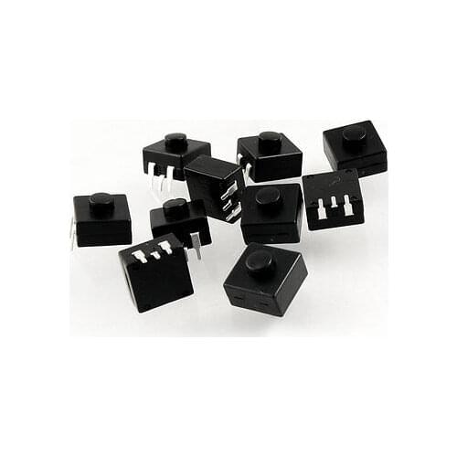 Single Row Flashlight Electric Torch Push Button Switch 3 Pin DC 30V 1A