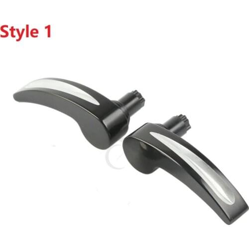 2 Style CNC Black Saddlebag Lid Lifters For Harley Touring 2014-2017 Electra Road Glide Ultra Limited FLHTK 2014-17 Motorcycle