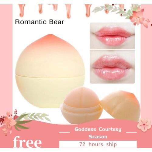 New Moisturizer Sweet Cute Peach Shape Nutritious Makeup Lipbalm Long Lasting Lip balm Brand Lip stick Care Makeup Lips color