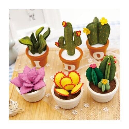 Succulent combination potted pots Non-woven fabric handmade diy making adult creative kits