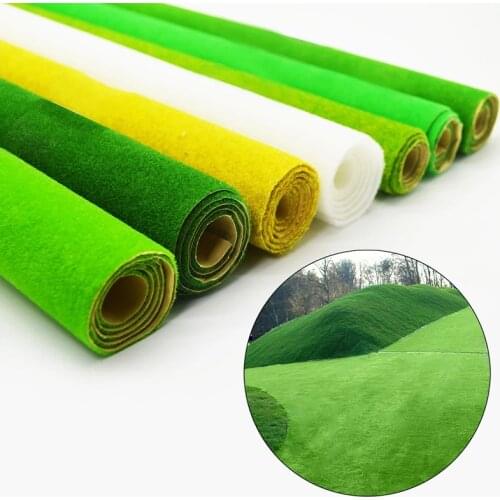 1Pcs Not Adhesive Landscape Grass Mat for Architectural Scenery 25x25cm 50x50cm 50x100cm