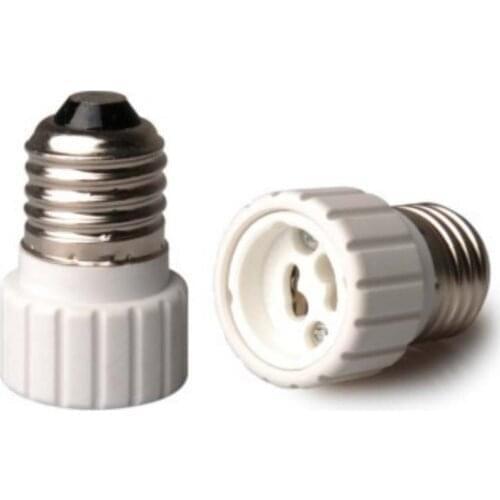 10PCS Universal White PBT Ceramic EU Standard E27 to GU10 LED Light Base Conversion Lamphead Tube Led Bulbs Adaptor Lamp holder