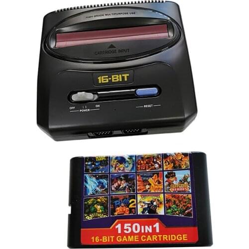 16 bit SEGA Video Game Console with US/ EU and Japan Mode Switch with SEGA 150 in 1 classic games cartridge