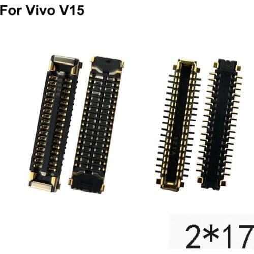 2pcs For Vivo V15 LCD display screen FPC connector For Vivo V 15 logic on motherboard mainboard VivoV15