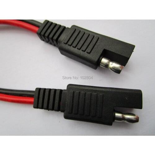 20 Pcs SAE to SAE DC Power Automotive Extension Cable 14AWG 500mm