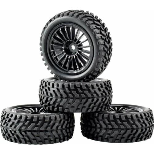 RC Rim04-7004 Speed Tires & Wheel insert sponge 4PCS For HSP 1/16 1:16 Short Truck