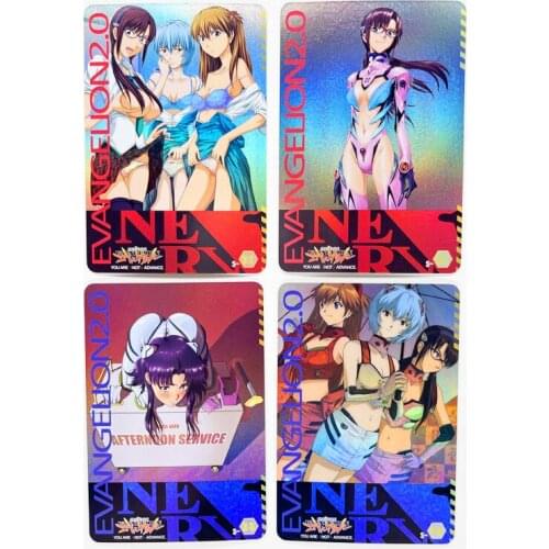 4pcs/set Acg Sexy Toys Hobbies Hobby Collectibles Game Collection Anime Cards