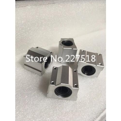 4pcs SCS12UU Linear motion ball bearings slide block bushing for 12mm linear shaft guide rail CNC parts
