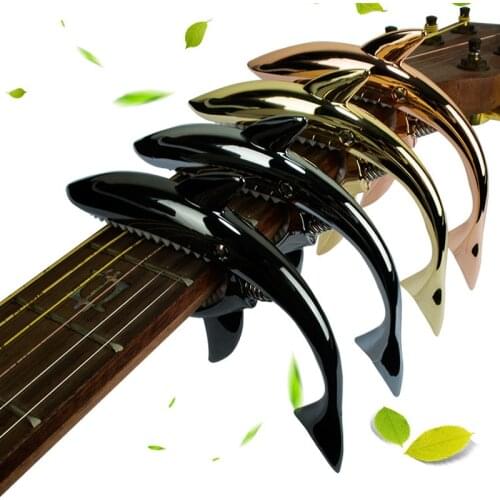 Shark Guitar Tuner Electric Guitar Acoustic Guitar Ukulele Capo Aluminium Alloy Guitar Capo Musical Instrument Accessories