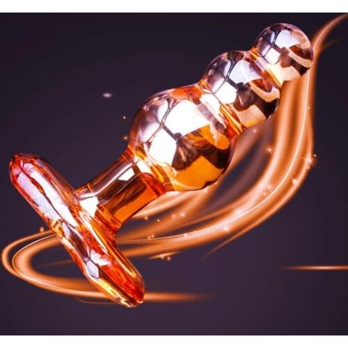 Beads Glass Plug Anal Sex Toys for Woman Lesbian G SPOT Squirt Crystal Bin Bullet prostate Stimulation gay Anus BUTT plug