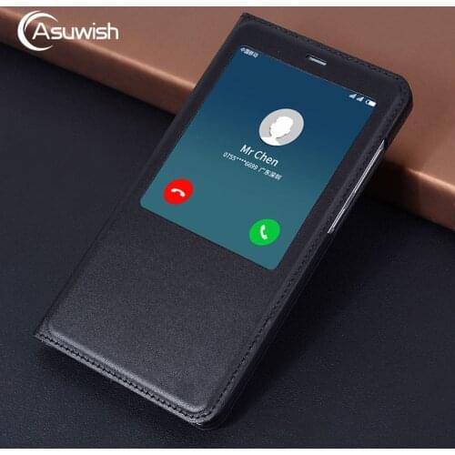 Flip Cover Leather Magnetic Case For Xiaomi Redmi Note 4x Note 4 Pro X Prime Note4 Note4x Xiomi Xaomi Smart View Phone Case